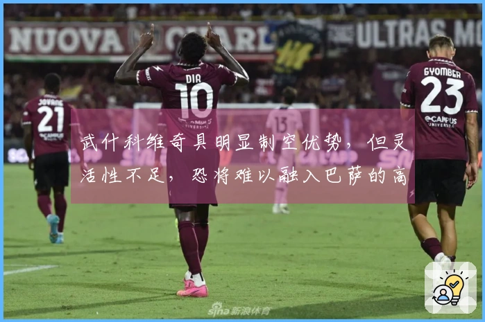 武什科维奇具明显制空优势，但灵活性不足，恐将难以融入巴萨的高位战术